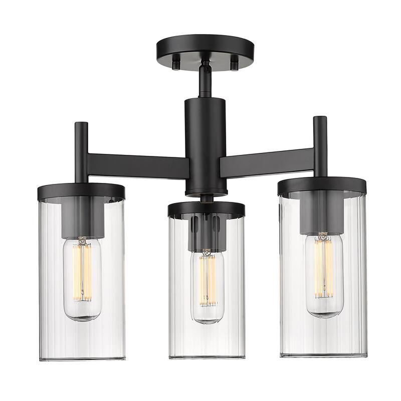 Copper Grove DeBruy 3-light Transitional Semi-flush Light Fixture