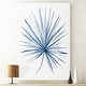 preview thumbnail 10 of 8, Indigo Tropical Leaves II -Premium Gallery Wrapped Canvas