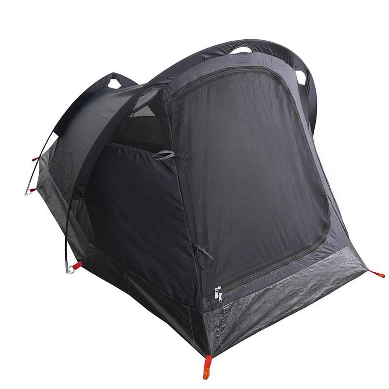 vidaXL Camping Tent Tunnel 3-Person White Blackout Fabric Waterproof - 90.6 x 43.3 x 47.2