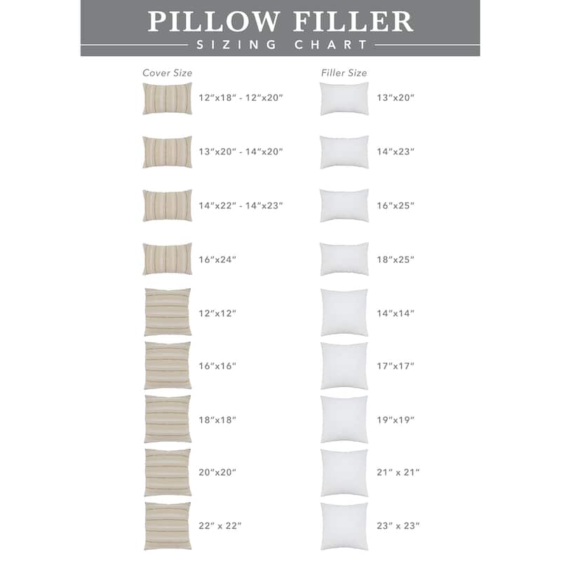 Pillow Insert With Down Feather Filling