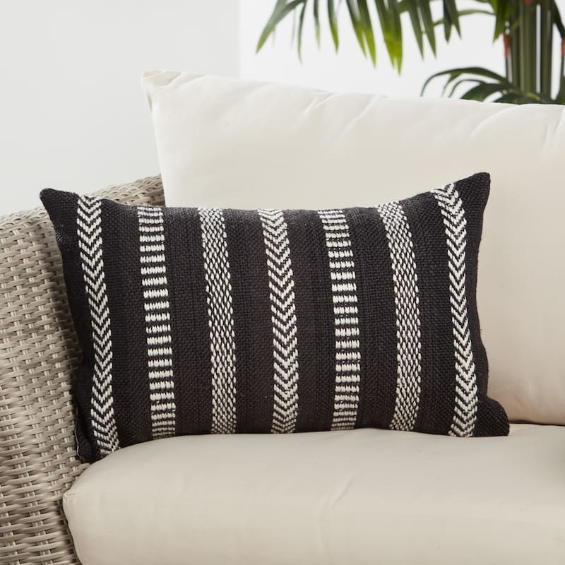 Papyrus Striped Indoor/ Outdoor Lumbar Pillow