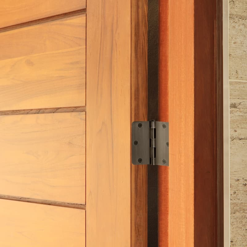 Design House 188383 3-1/2" x 3-1/2" Butt 1/4" Radius Corner Surface