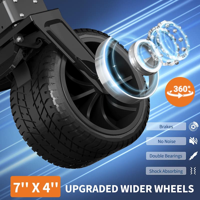Foldable Heavy Duty Utility Wagon with All Terrain Wheels