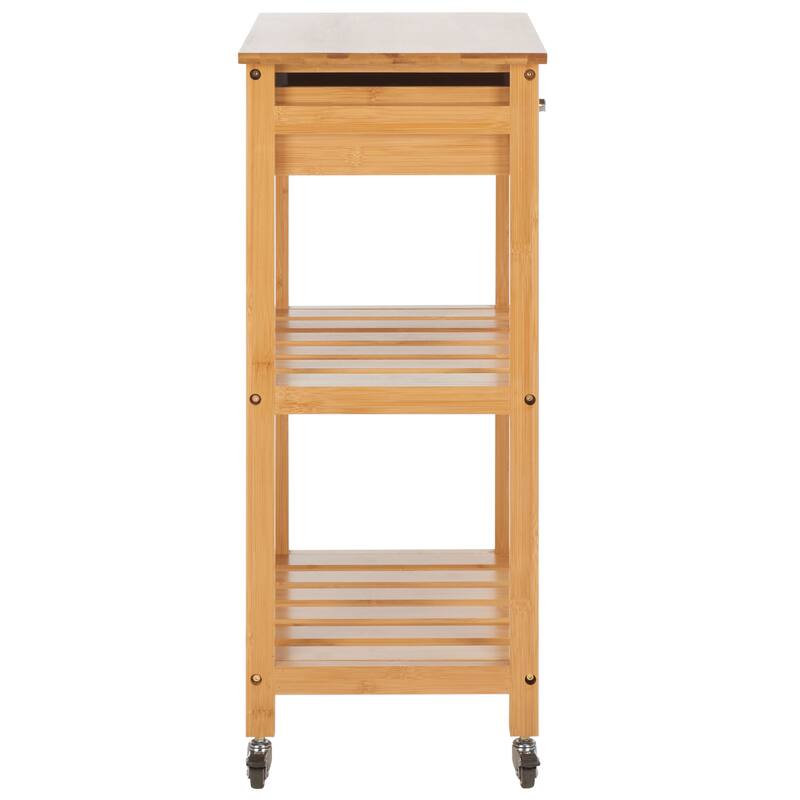 SAFAVIEH Evette Corteau Kitchen Cart - 19" W x 13" D x 30" H - 19Wx13Dx31H