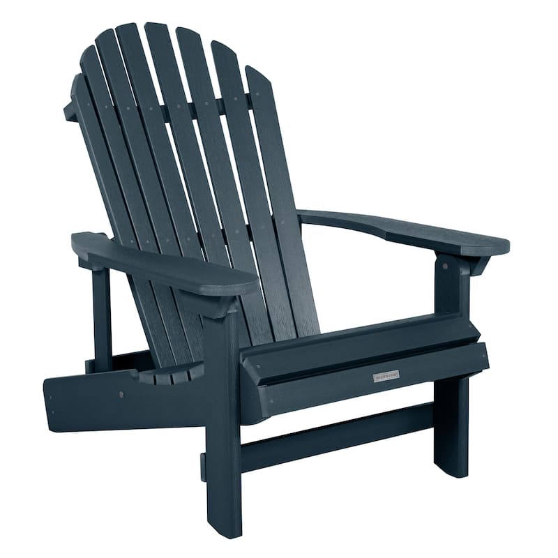 HIGHWOOD King-Size Folding and Reclining Adirondack Chair - Federal Blue