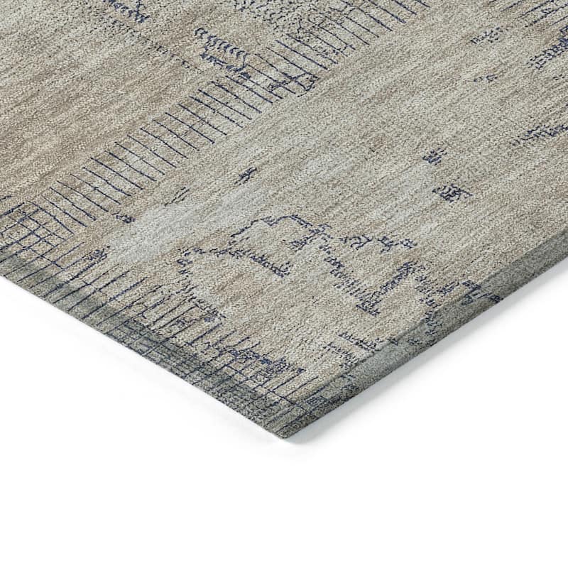 Machine Washable Indoor/ Outdoor Chantille Boho Traditional Rug