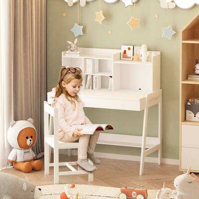 Modern Children Desk Writing Desk Study Table and Chair Set
