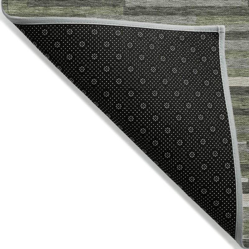 Machine Washable Indoor/ Outdoor Chantille Modern Stripes Rug