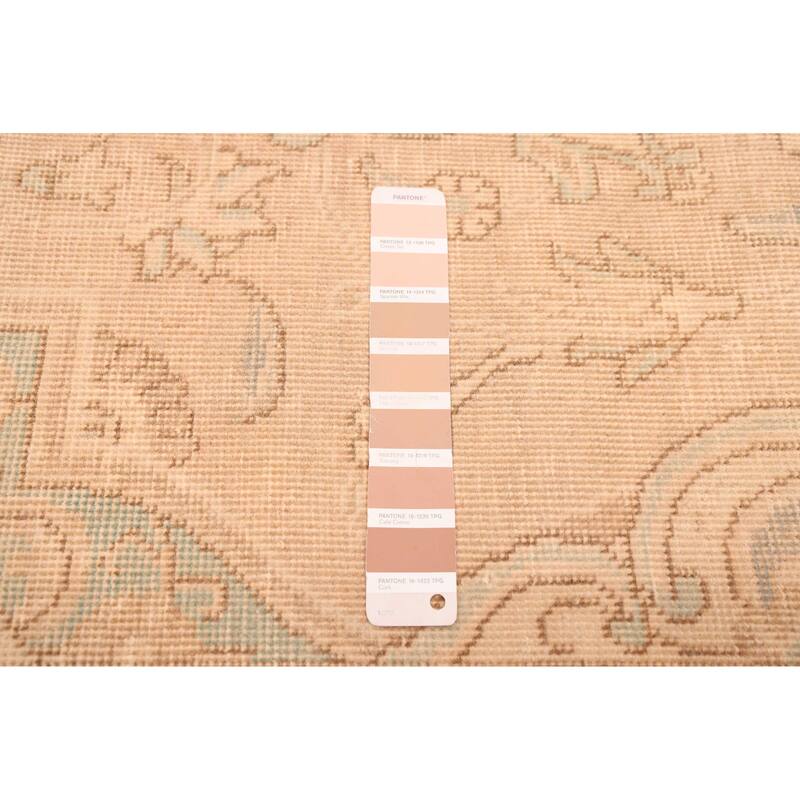 ECARPETGALLERY Hand-knotted Antalya Vintage Tan Wool Rug - 8'0 x 11'0