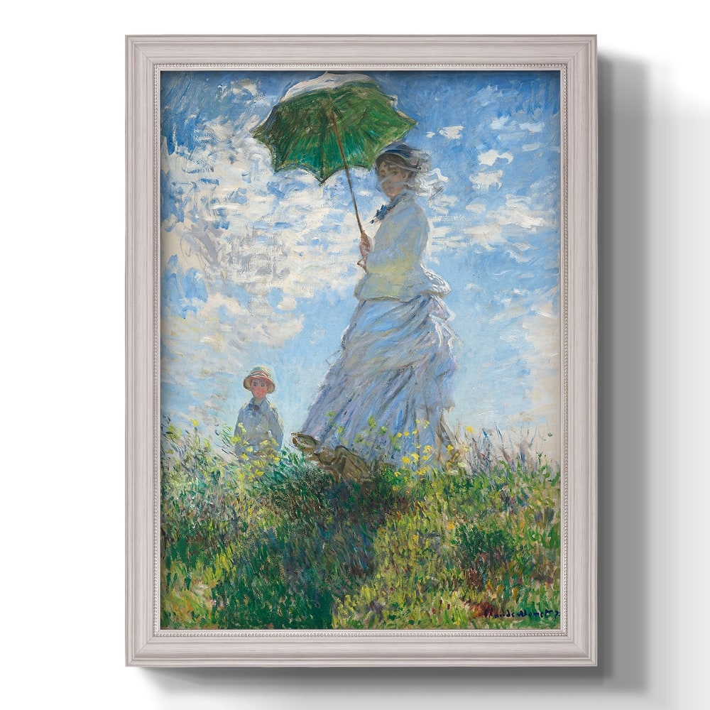 Woman with a Parasol  Premium Framed Canvas- Ready to Hang