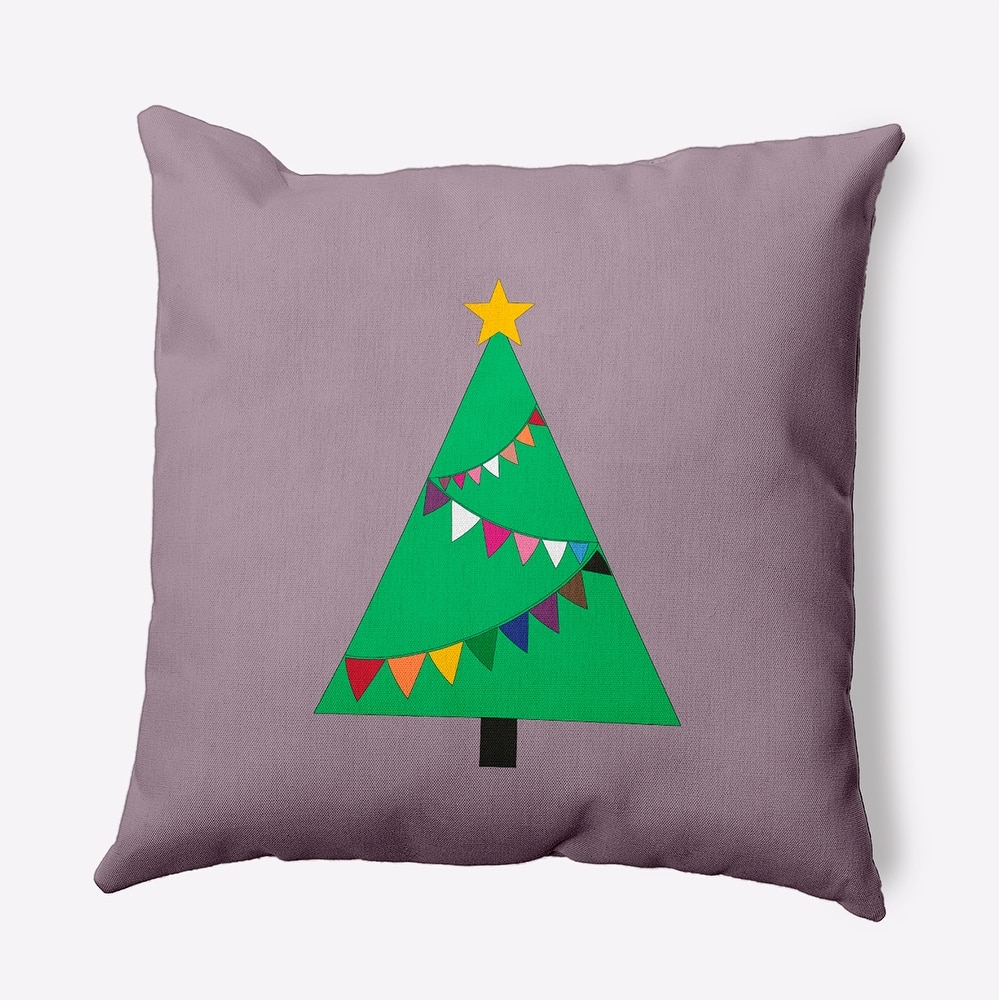 Pride Garland Tree Christmas Accent Pillow