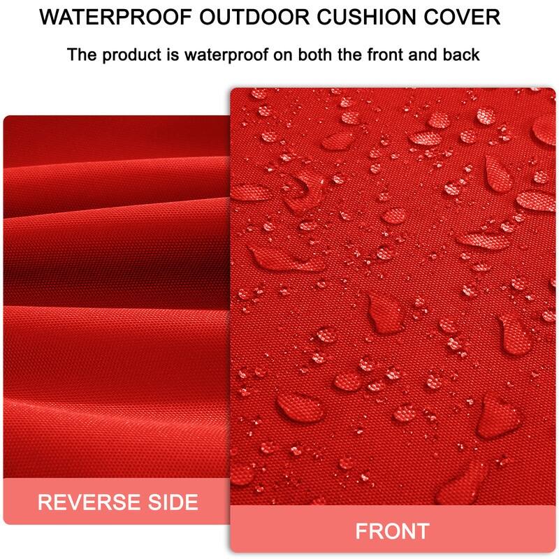 Outdoor Loveseat Cushion Set (Set of 1 Seats,48x24in, 2 Backs,24x18in )