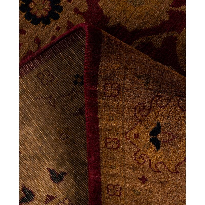 Overdyed One-of-a-Kind Hand-Knotted Area Rug - Red - 4' 1" x 6' 0"