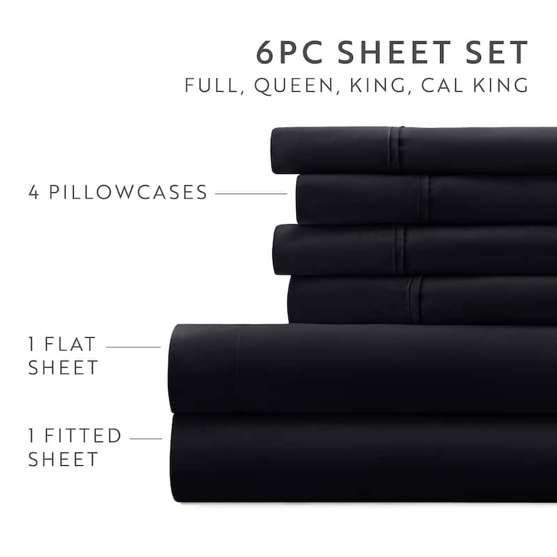 Becky Cameron Double Brushed Deep Pocket 6 Piece Sheet Set