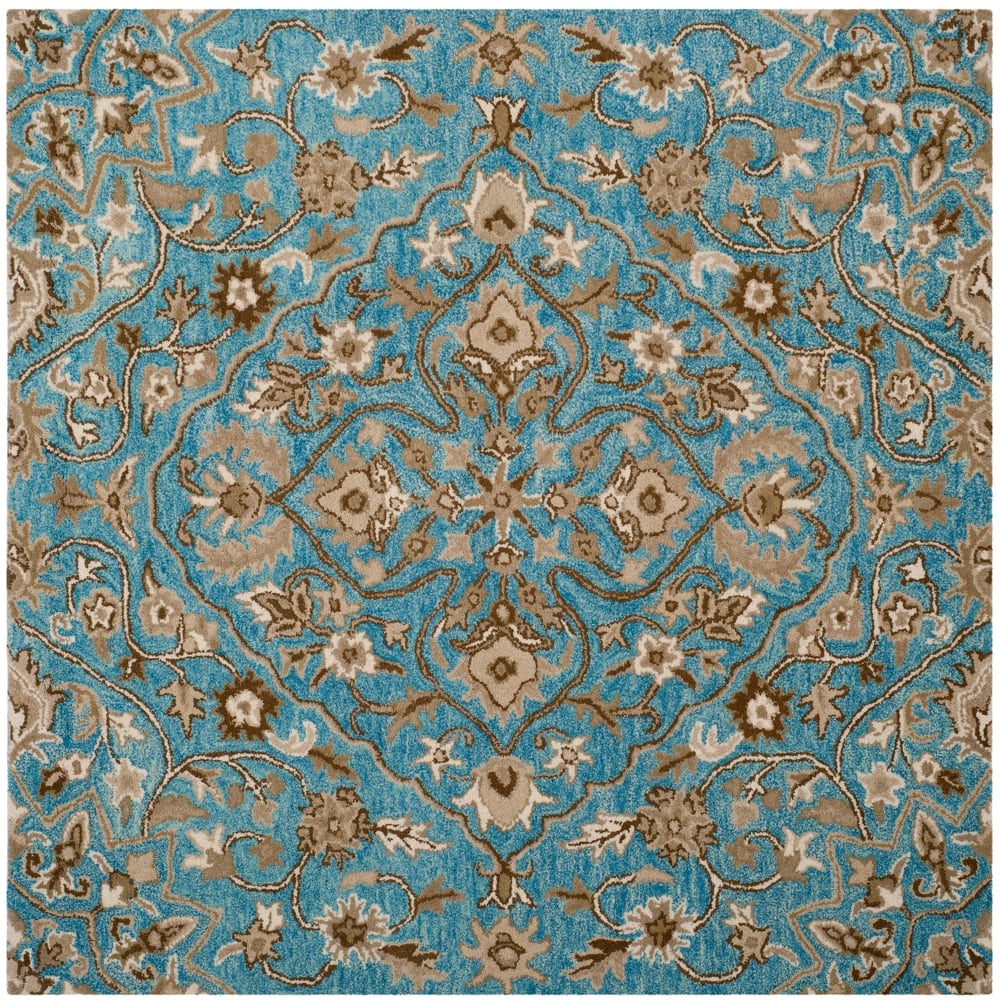 SAFAVIEH Handmade Bella Zaharinka Modern Floral Wool Rug