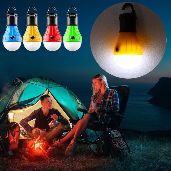 4Pc Outdoor Portable Hanging LED Camping Tent Light Bulb Fishing