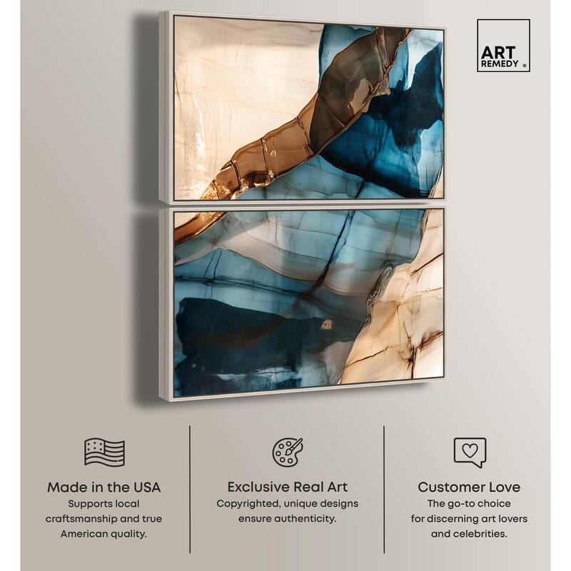 Glitch Aesthetic I Canvas Set of 2 by Art Remedy