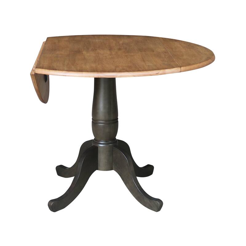 42 in. Round Dual Drop Leaf Dining Table