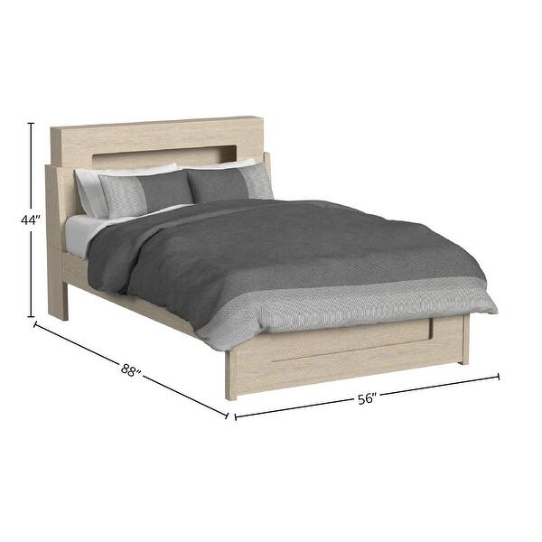 dimension image slide 1 of 4, Darby Complete Platform Bed