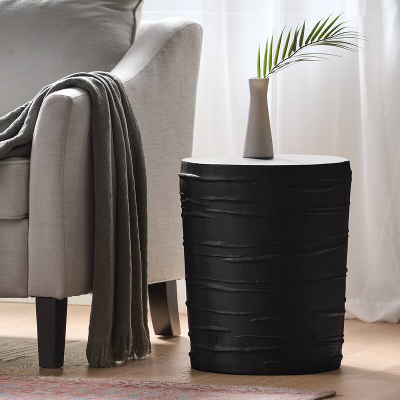 Christopher Knight Home - Modern Outdoor Rocking Chair with PE Rattan and Concrete Side Table Set