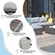 preview thumbnail 8 of 18, 6-piece Outdoor Wicker Sectional Sofa Set
