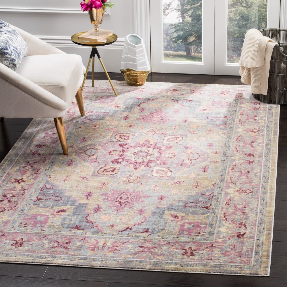 SAFAVIEH Claremont Lieve Vintage Boho Oriental Polyester Rug
