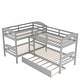 preview thumbnail 9 of 40, Wonderful Design Twin L-Shaped Bunk bed with Trundle