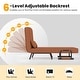 preview thumbnail 29 of 34, Costway Folding 5 Position Convertible Sleeper Bed Armchair Lounge w/