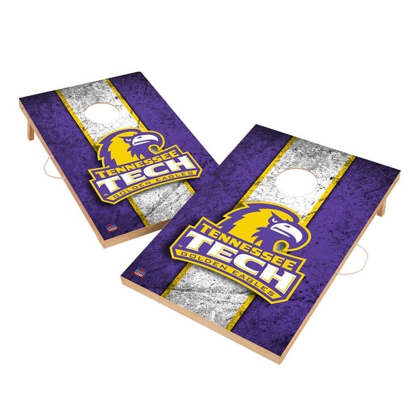 slide 2 of 5, Vintage Tennessee Technological University TTU Golden Eagles Regulation 2x4 Cornhole Set