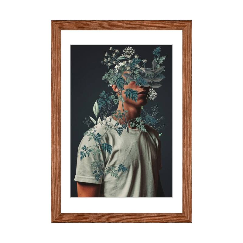 iCanvas "Waiting To Inhale" by Frank Moth - Walnut - 32x24x1