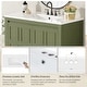 preview thumbnail 134 of 161, GDFStudio - Elysia Wood Bathroom Vanity with Ceramic Sink & Storage Cabinet Organizer