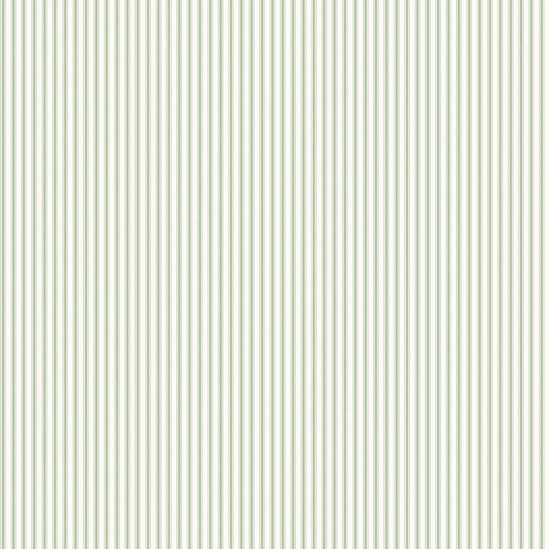 Galerie Wallcoverings Miniatures 2 Multi-Stripe Design Vinyl on Non-woven Matte Wallpaper Roll - 33 feet x 21 inches - Green