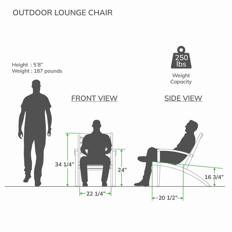 Cambridge Casual Moni 3-piece Wood Outdoor Chat Set with Cushion