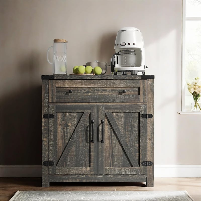 Farmhouse Cabinet with Drawers and Doors 31.5 inch - 15.75"D x 31.5"W x 31.5"H