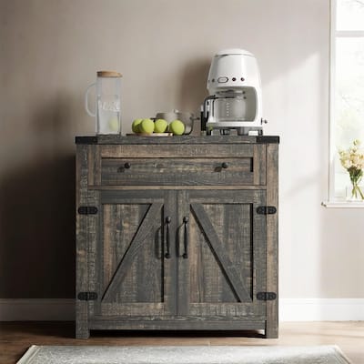 Farmhouse Cabinet with Drawers and Doors 31.5 inch - 15.75"D x 31.5"W x 31.5"H