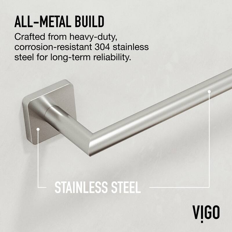 VIGO Satro 3-Piece Bathroom Hardware Accessory Set with 24 in. Towel Bar, Toilet Paper Holder, Hand Towel Holder