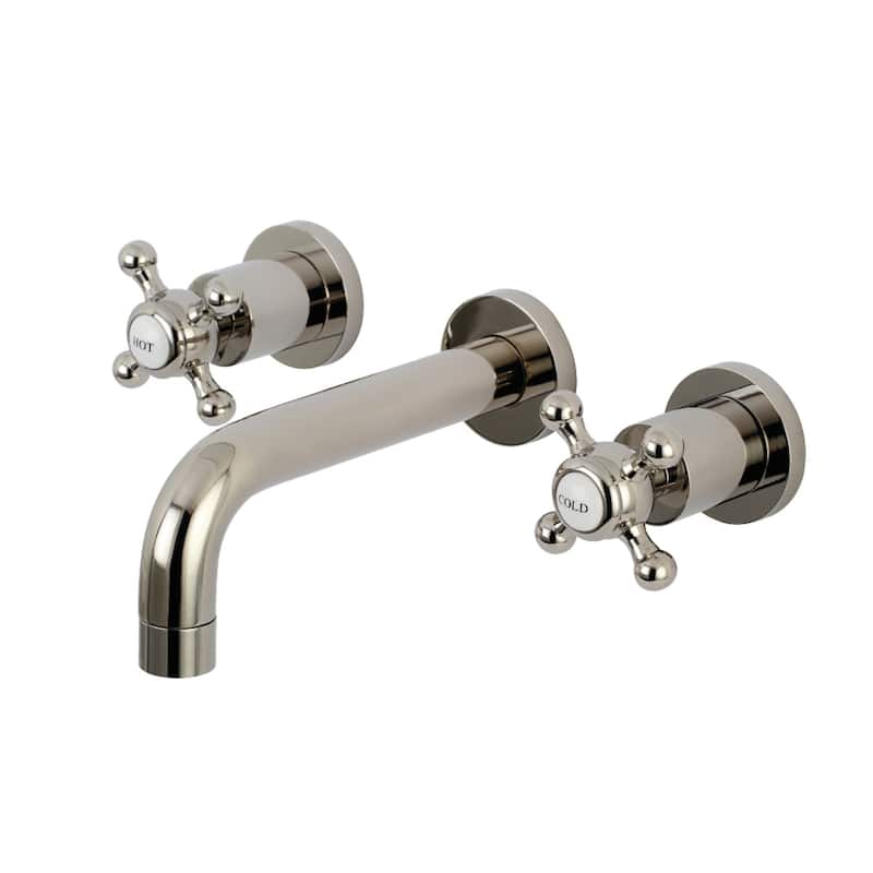 Kingston Brass Metropolitan Two-Handle 3-Hole Wall Mount Bathroom Faucet