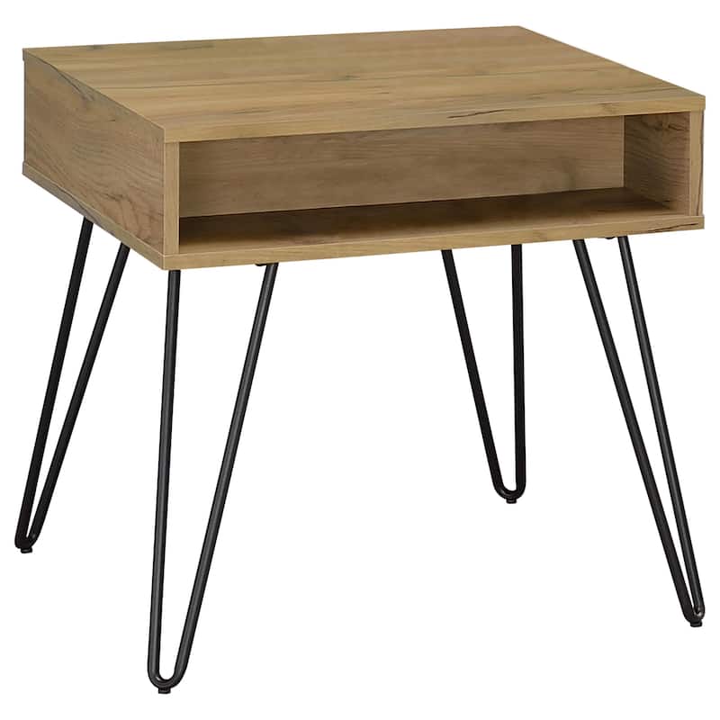 Fanning Lift Top Coffee And End Table Set Golden Oak