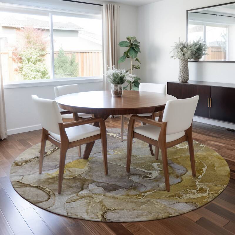 Pane Contemporary Abstract Weather Resistant Modern Chic Outdoor Rug