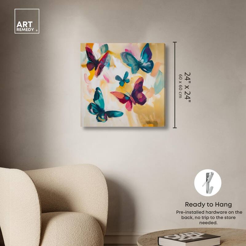 Wings in Waltz I Canvas by Art Remedy, Gallery Wrapped