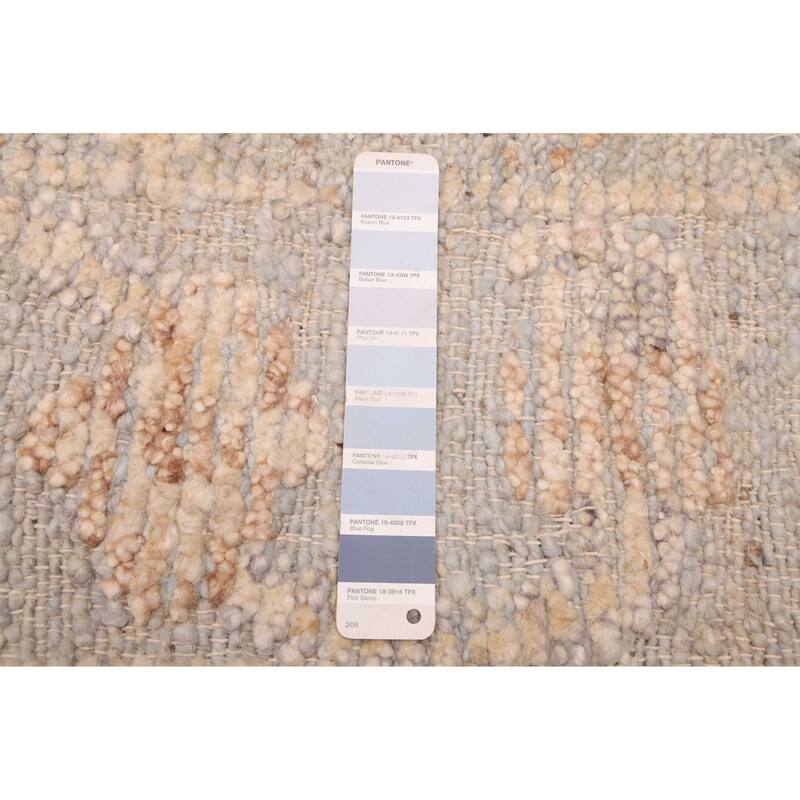 ECARPETGALLERY Hand-knotted Looma Light Denim Blue Wool Rug - 8'3 x 9'10