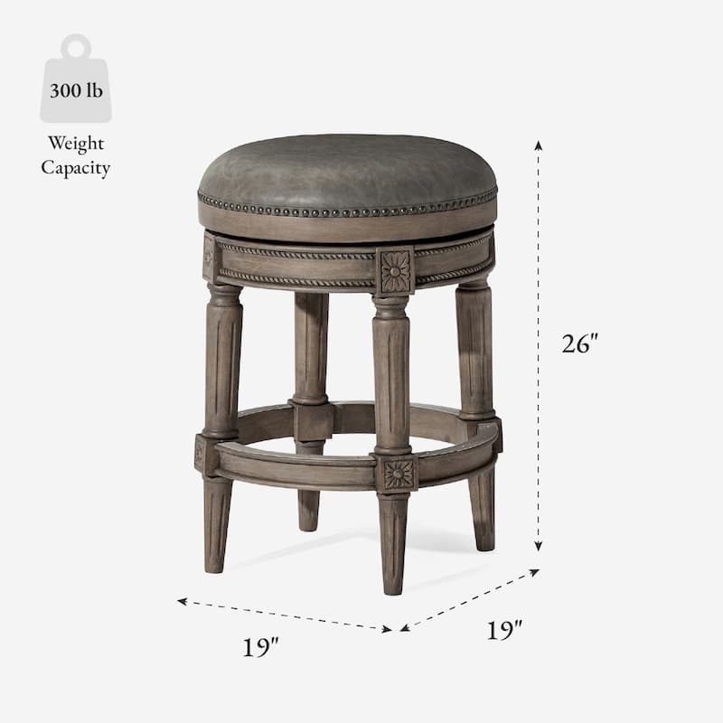 Maven Lane Pullman Backless Swivel Kitchen Stool
