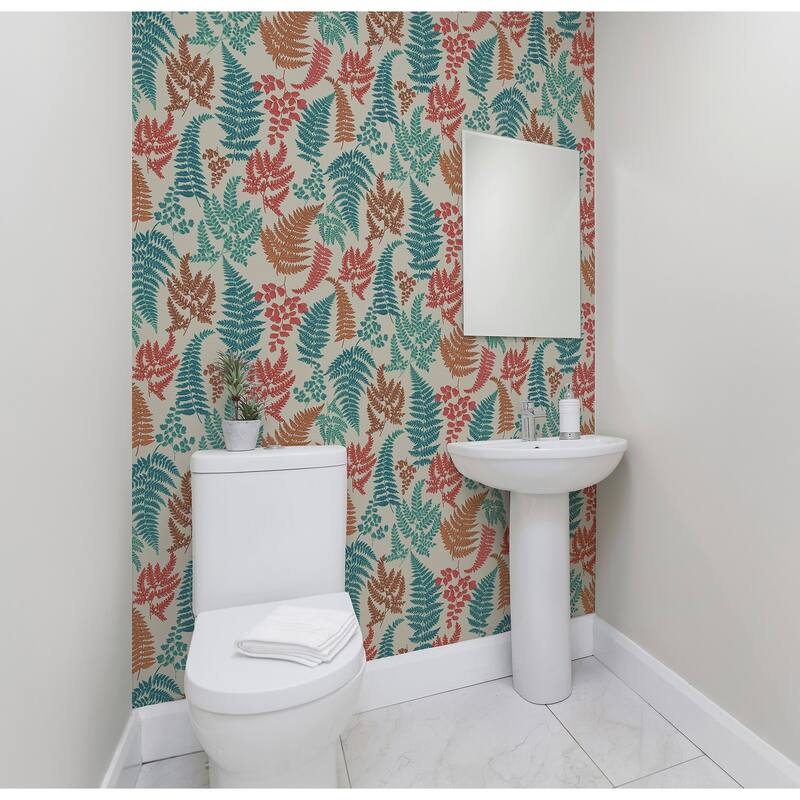 Arthouse Jerome Red Botanical Wallpaper