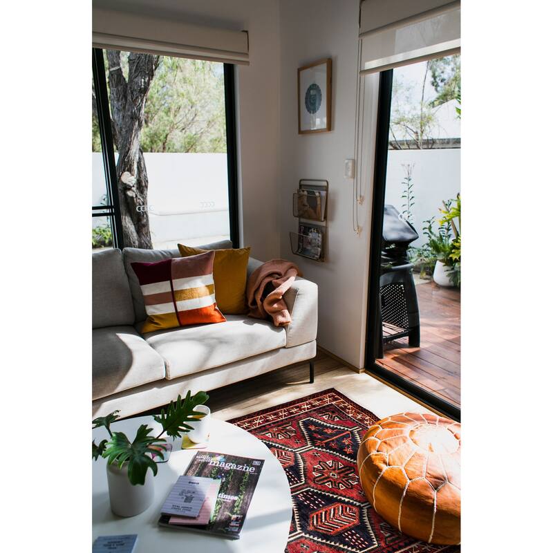 ECARPETGALLERY Hand-knotted Melis Vintage Red Wool Rug - 5'7 x 6'3