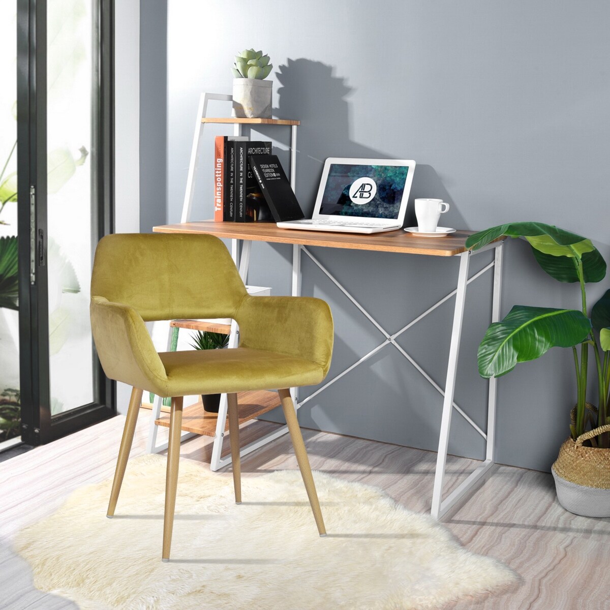 Homy Casa Scandinavian Design Cute Task Accent Office Chair On