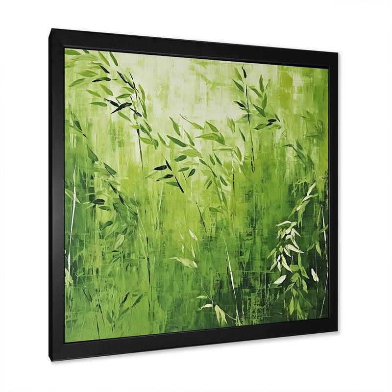 Designart "Kitchen Fennel Herbs Fantasy III" Herbs Wall Decor Green Traditional Entryway Framed Wall Art