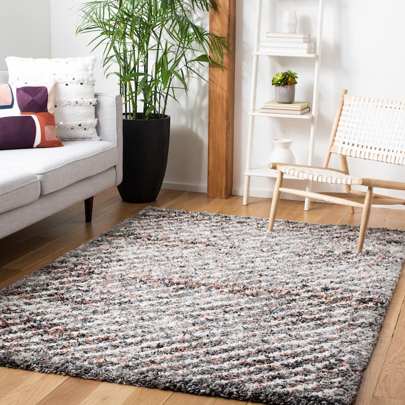 SAFAVIEH Canyon Shag Isaura Flokati Rug - 4' x 6' - Grey/Ivory