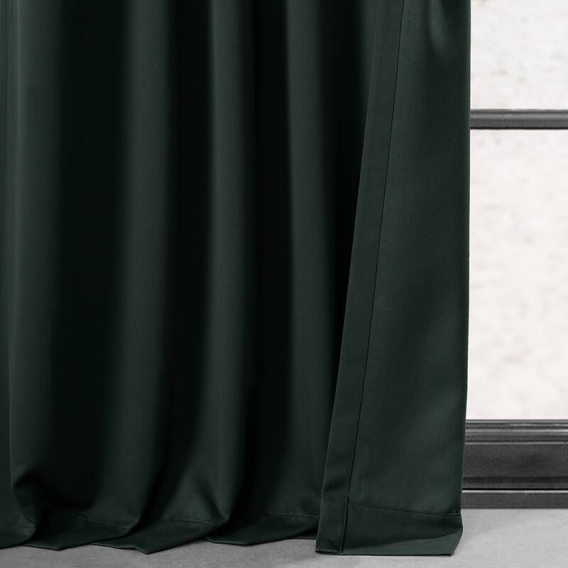 Exclusive Fabrics Room Darkening 120-inch Curtain Panel Pair (2 Panels)