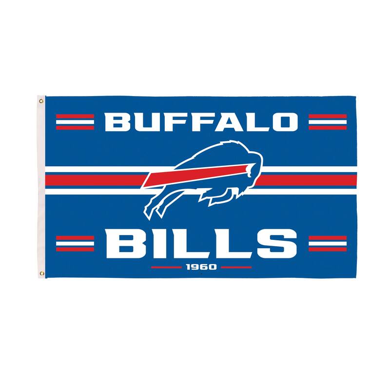 Buffalo Bills Single Sided Flag w/ 2 Grommets, 3'x5'