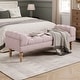 preview thumbnail 2 of 20, Christopher Knight Home - Wren Upholstered Tufted Bed Bench with Premium Foam and Diamond Button Detail Pink